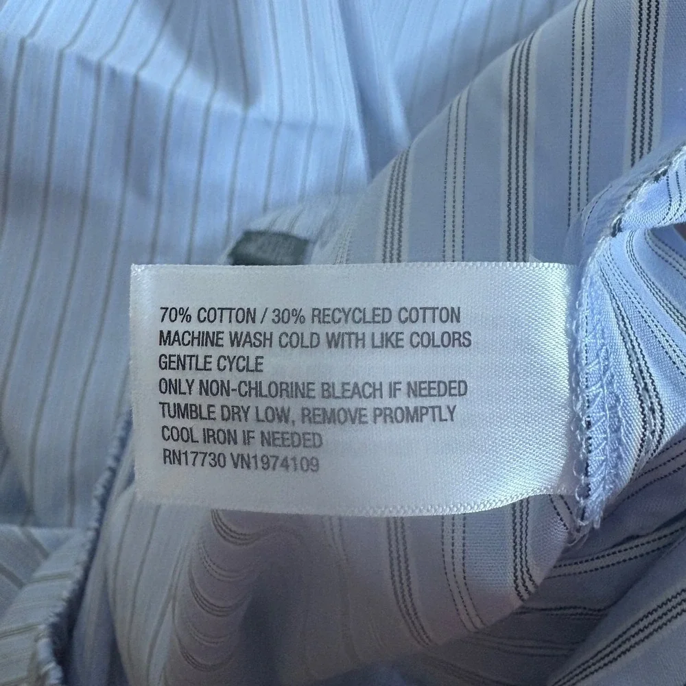 Women's Large Wide Leg Pants Target Blue Striped Tie Detail High Waist New - Picture 9 of 9